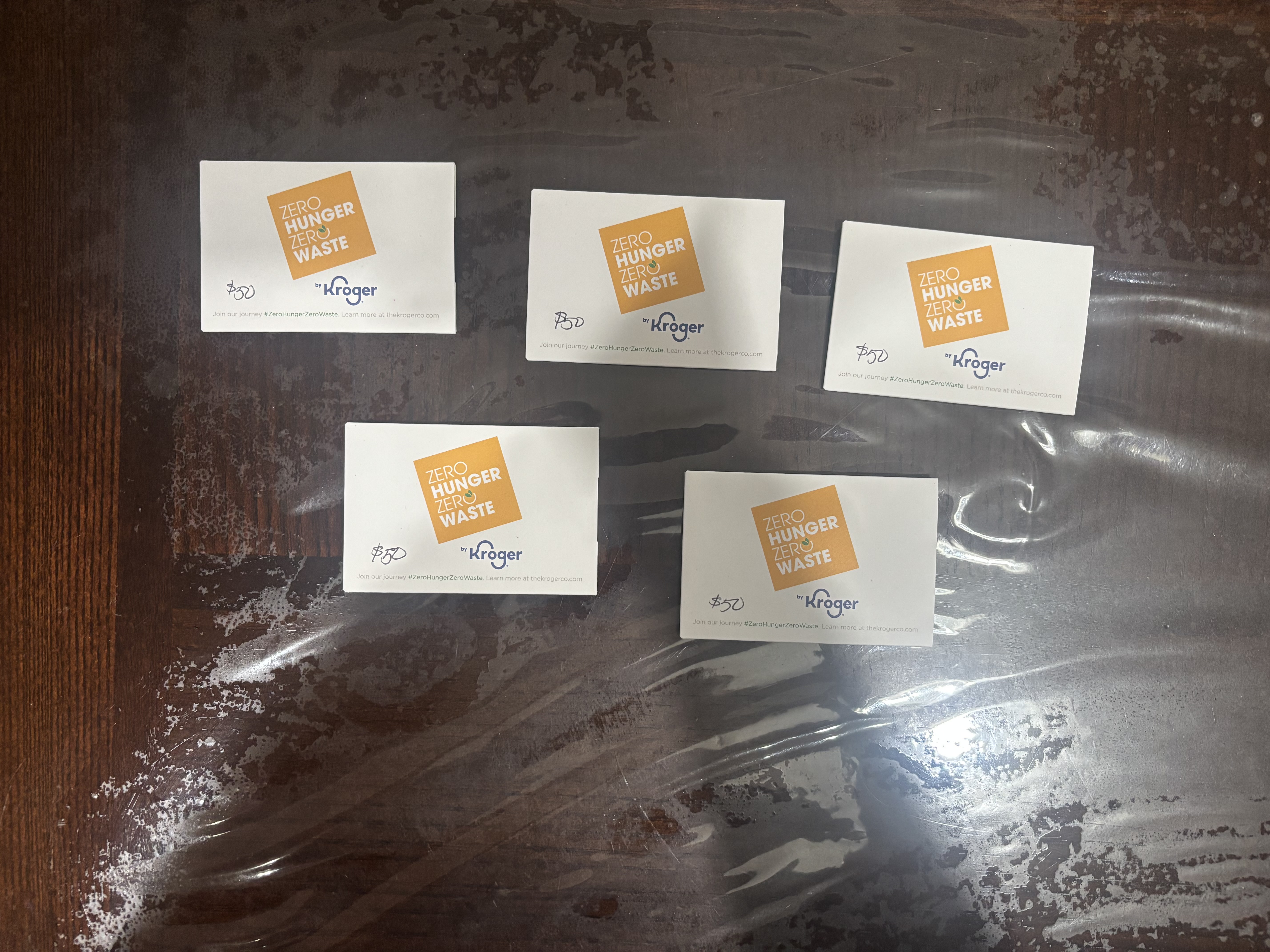 Five $50 Kroger gift cards donated to Let's Make A Difference